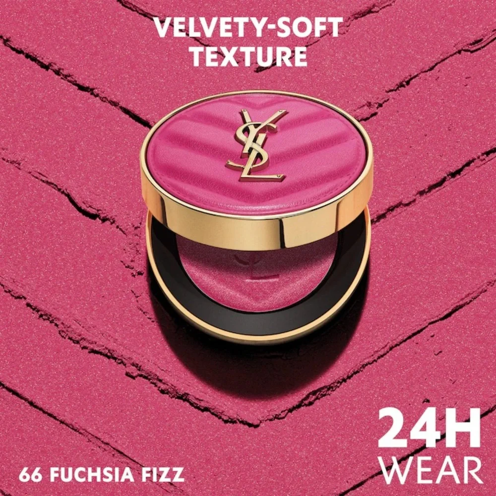 “66 Fuchsia Fizz”YSL-Make Me Blush 24H Buildable Powder Blush
